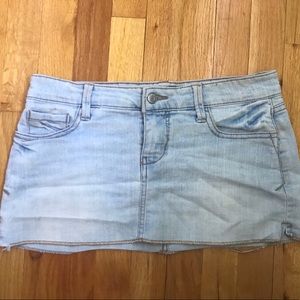 forever 21 denim mini skirt